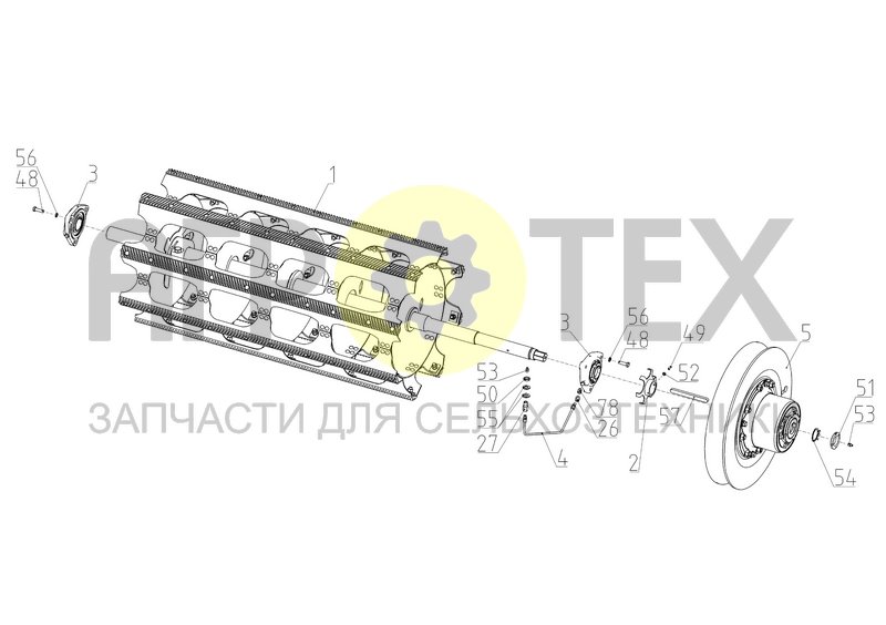 Барабан молотильный (S320.15.01.000Ф) (№26 на схеме)